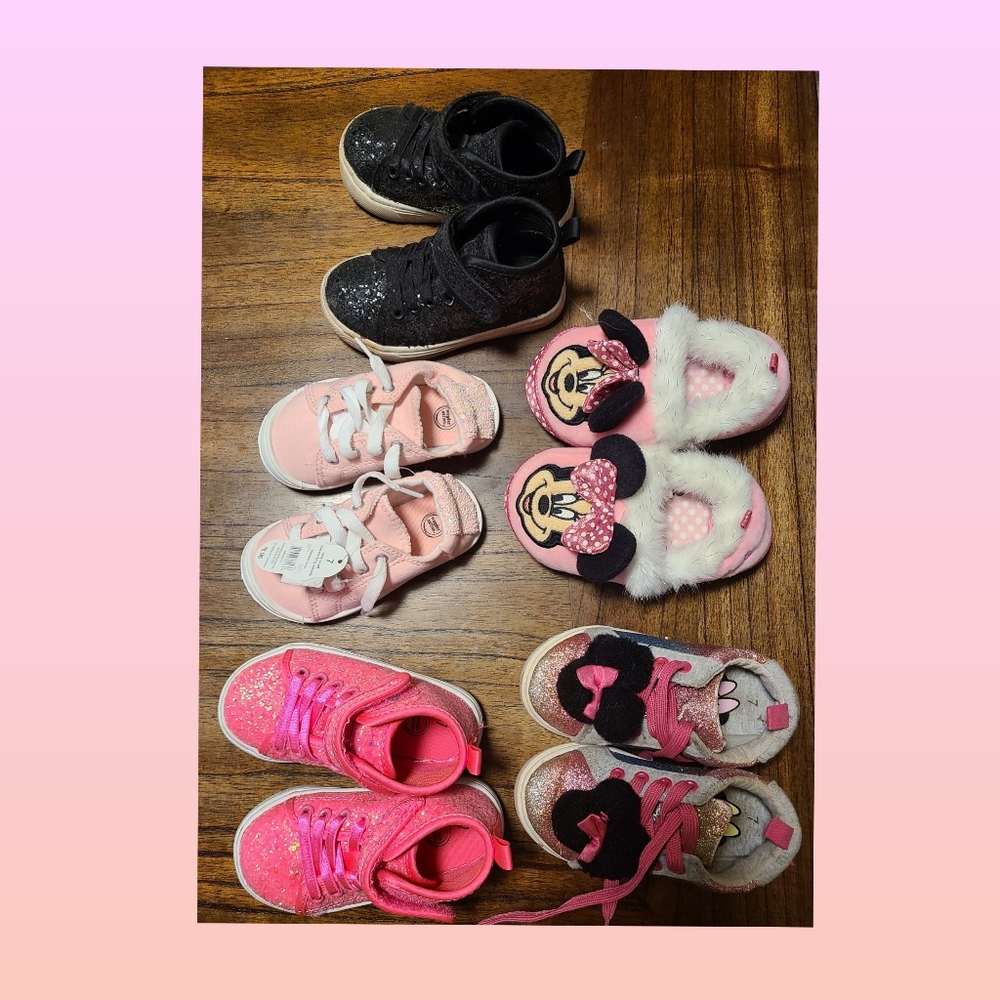 Toddler girl shoes lot- 5 pair ONE PRICE!